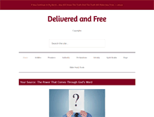 Tablet Screenshot of deliveredandfree.com